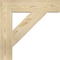 Ekena Millwork Traditional Block Rough Sawn Bracket, Douglas Fir, 4"W x 20"D x 20"H BKT04X20X20TRA05RDF - alternate 2